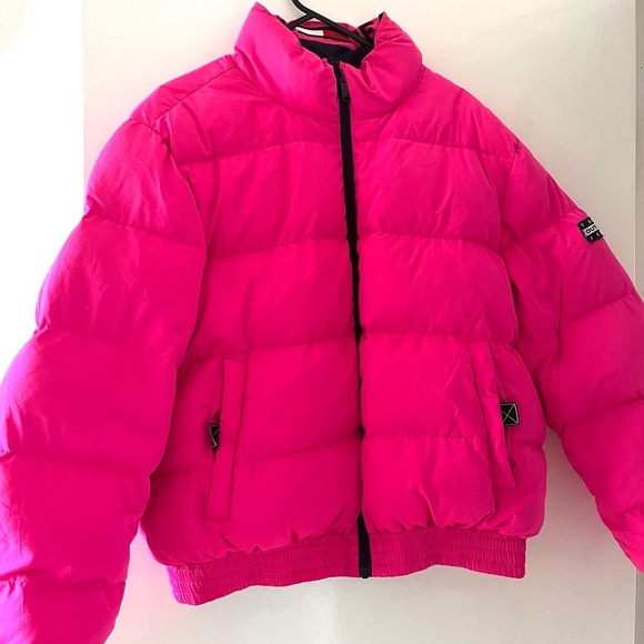 Women’s reversible Tommy Jeans puffer jacket 🩷 Size M - Picture 2 of 6